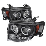 Spyder Ford Escape 08-12 Projector Headlights - Halogen Model Only ( Not Compatible With Xenon/HID Model ) - DRL - Black