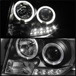 Spyder Ford Escape 08-12 Projector Headlights - Halogen Model Only ( Not Compatible With Xenon/HID Model ) - DRL - Black