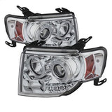 Spyder Ford Escape 08-12 Projector Headlights - Halogen Model Only ( Not Compatible With Xenon/HID Model ) - DRL - Chrome