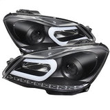 Spyder Signature Mercedes-Benz C250/C300/C350/C63 AMG 12-13 Halogen Model Only DRL Projector Headlights Not Compatible With Xenon/HID Model 3D