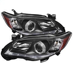 Spyder Signature Toyota Corolla 11-13 Halogen Model Only DRL LED Projector Headlights Not Compatible With Xenon/HID Model Black