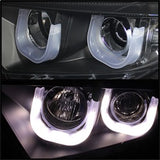 Spyder Signature Toyota Highlander 11-13 High H1/Low H7 3D DRL LED Projector Headlights Black