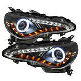 Spyder Signature Scion FR-S 13-14 Black CCFL Halo DRL LED Projector Headlights