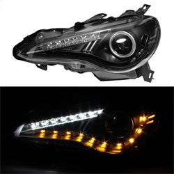 Spyder Signature Subaru BRZ 13-14 Black DRL LED Projector Headlights