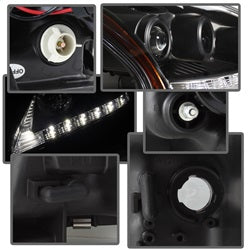 Spyder Signature Lexus RX330 04-06 Halogen Model Only DRL LED Projector Headlights Not Compatible With Xenon/HID Model High H7/Low H7 Included