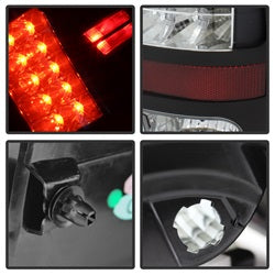 Spyder Ram 1500/2500/3500 13-18 LED Model Only LED Tail Lights Not Compatible w/Incandescent Model Black