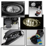 Spyder Honda Civic 13-15 w/Switch OEM Fog Lights Clear