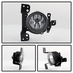 Spyder Mitsubishi Mirage 14-15 w/Switch OEM Fog Lights Clear