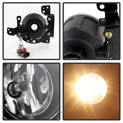 Spyder Mitsubishi Mirage 14-15 w/Switch OEM Fog Lights Clear