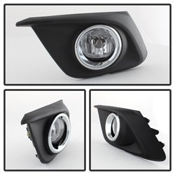 Spyder Mazda 3 14-16 w/Switch OEM Fog Lights Clear
