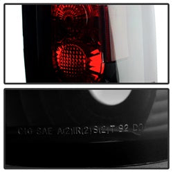 Spyder Chevy C/K Series 1500/2500/3500 88-98 / GMC Sierra 88-98 / Blazer 92-94 / Jimmy 92-94 / Suburban 92-99 / Tahoe 94-99 / Cadillac Escalade 99-00 / Yukon Denali 99-00 G2 Euro Style Tail Lights - Black Smoke