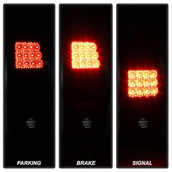 Spyder Chevrolet Suburban 1500/Tahoe/Yukon/Yukon XL 1500 00-06 Lift Gate Style Only LED Tail Lights Black Smoke