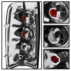 Spyder Chevrolet Silverado 1500/Silverado 1500 Classic/Silverado 1500 HD/Silverado 1500 HD Classic/Silverado 2500/Silverado 2500 HD/Silverado 2500 HD Classic 03-06 Black Smoke Euro Style Tail Lights