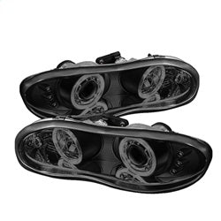 Spyder Signature Chevrolet Camaro 98-02 Replaceable LEDs Halo LED Projector Headlights High 9005 Not Included Low H1 Included