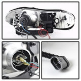 Spyder Signature Chevrolet Camaro 98-02 Replaceable LEDs Halo LED Projector Headlights High 9005 Not Included Low H1 Included