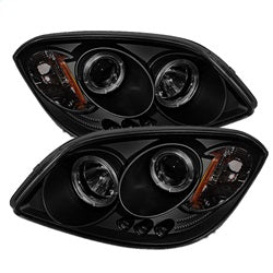 Spyder Signature Chevrolet Cobalt/G5/Pursuit 05-10 Replaceable LEDs Halo LED Projector Headlights High H1/Low H1 Included Black Smoke