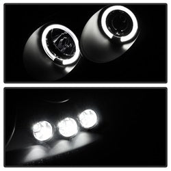 Spyder Signature Chevrolet Cobalt/G5/Pursuit 05-10 Replaceable LEDs Halo LED Projector Headlights High H1/Low H1 Included Black Smoke