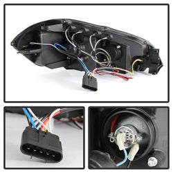 Spyder Signature Chevrolet Impala/Monte Carlo 06-13 Replaceable LEDs Halo LED Projector Headlights High H1/Low H1 Included Black Smoke