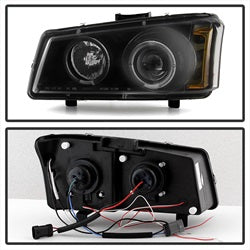 Spyder Chevy Silverado 1500/2500/3500 03-06 / Chevy Silverado 1500HD 03-07 / Chevy Silverado 2500HD 03-06 / Chevy Avalanche 02-06 Projector Headlights - LED Halo - LED