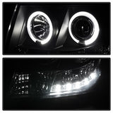 Spyder Signature Chevrolet Avalanche/Suburban 1500/Suburban 2500/Tahoe 07-13 Replaceable LEDs Halo LED Projector Headlights High H1/Low H1 Included Black Smoke