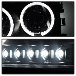 Spyder Signature Dodge Charger 06-10 Replaceable LEDs Halo LED Projector Headlights Halogen Model Only Not Compatible w/Xenon/HID Model
