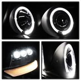 Spyder Signature Ford F-150/F-150 Heritage 04-08 Version 2 Halo LED Projector Headlights Replaceable LEDs High H1/Low 9006 Included