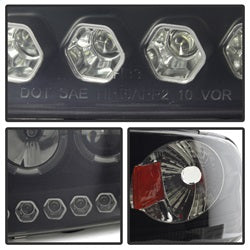 Spyder Signature Ford Expedition/F-150 97-02 1 pc. Halo LED Projector Headlights Replaceable LEDs High 9005/Low H3 Included
