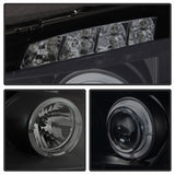Spyder Signature Pontiac Grand Prix 04-08 Replaceable LEDs Halo LED Projector Headlights High H1/Low H1 Included Black Smoke