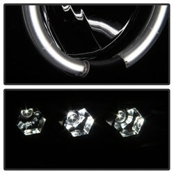 Spyder Signature Dodge Ram 1500/Ram 2500/Ram 3500 02-05 Replaceable LEDs CCFL Halo LED Projector Headlights High H1/Low H1 Included Black Smoke