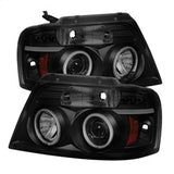 Spyder Signature Ford F-150 04-08 Version 2 CCFL Halo LED Projector Headlights Replaceable LEDs High H1 And Low 9006 Included