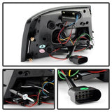 Spyder Audi A6 06-08 Incandescent Model Only Light Bar LED Tail Lights Not Compatible w/LED Model Black