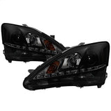 Spyder Signature Lexus IS250/IS350 06-10 Black Smoke DRL Projector Headlights