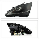 Spyder Signature Lexus IS250/IS350 06-10 Black Smoke DRL Projector Headlights