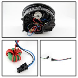 Spyder Signature Porsche 911 05-09 Xenon/HID Model Only DRL LED Projector Headlights Not Compatible With Halogen Model Black