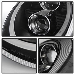 Spyder Signature Porsche 911 05-09 Halogen Model Only DRL LED Projector Headlights Not Compatible With Xenon/HID Model Black