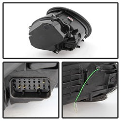 Spyder Signature Porsche 911 05-09 Halogen Model Only DRL LED Projector Headlights Not Compatible With Xenon/HID Model Black