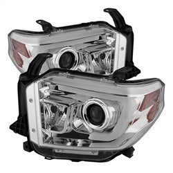Spyder Signature Toyota Tundra 14-18 Light Bar DRL Projector Headlights Chrome