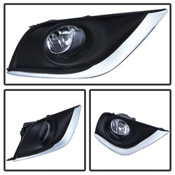 Spyder Nissan Versa 15-17 w/Switch OEM Fog Lights Clear