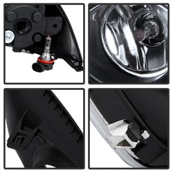 Spyder Nissan Versa 15-17 w/Switch OEM Fog Lights Clear