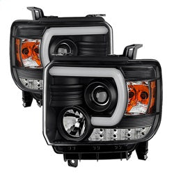 Spyder Signature GMC Sierra 1500/Sierra 2500 HD/Sierra 3500 HD 14-15 Light Bar DRL DRL Projector Headlights Black
