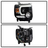 Spyder Signature GMC Sierra 1500/Sierra 2500 HD/Sierra 3500 HD 14-15 Light Bar DRL DRL Projector Headlights Black