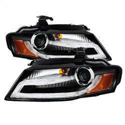 Spyder Signature Audi A4 09-12 Xenon/HID Model Only DRL LED Projector Headlights Not Compatible w/Halogen Model Black