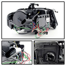 Spyder Signature Audi A4 09-12 Xenon/HID Model Only DRL LED Projector Headlights Not Compatible w/Halogen Model Black