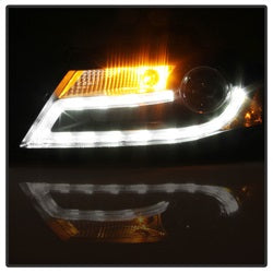 Spyder Signature Audi A4 09-12 Xenon/HID Model Only DRL LED Projector Headlights Not Compatible w/Halogen Model Black
