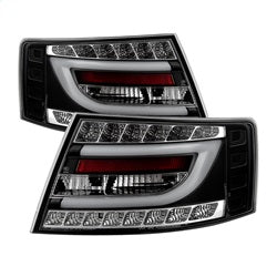 Spyder Audi A6 06-08 LED Model Only Light Bar LED Tail Lights Not Compatible w/Incandescent Model Black