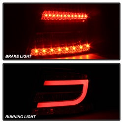 Spyder Audi A6 06-08 LED Model Only Light Bar LED Tail Lights Not Compatible w/Incandescent Model Black