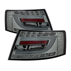 Spyder Audi A6 06-08 LED Model Only Light Bar LED Tail Lights Not Compatible w/Incandescent Model Smoke