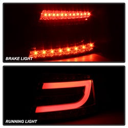 Spyder Audi A6 06-08 LED Model Only Light Bar LED Tail Lights Not Compatible w/Incandescent Model Smoke