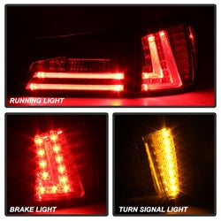 Spyder Lexus IS250 06-08 Black Smoke LED Tail Lights