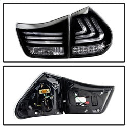 Spyder Lexus RX330/RX350 04-06 Black LED Tail Lights